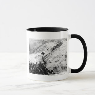 Taza Conducción de ganado en el invierno