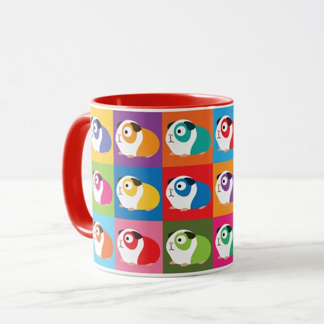 Taza Conejillos de Indias del arte pop (Anverso izquierdo)
