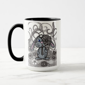Taza Conejito Bunny Zen Doodle de Dos Tonos M
