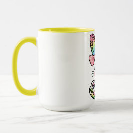 Taza Conejito de Pascua Arcoíris