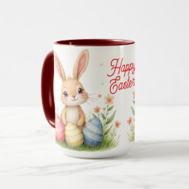 Taza Conejito de Pascua Lindo Hermoso Colección Popular