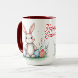 Taza Conejito de Pascua y huevos Colección popular