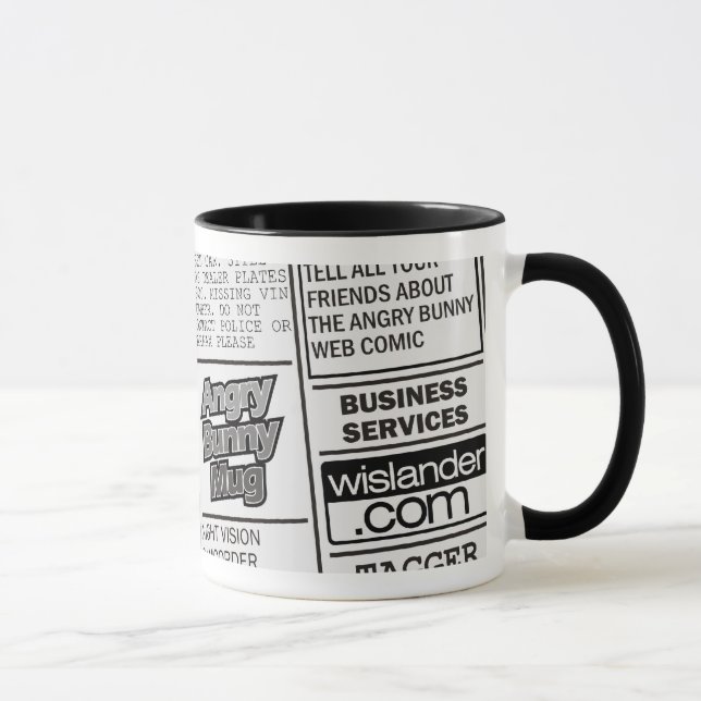Taza Conejito enojado - mate para el café 2 (Derecha)