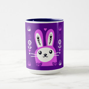 Taza Conejito lindo de vacaciones de Pascua