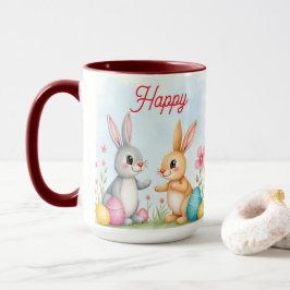 Taza Conejitos de Pascua Lindos y Hermosos Colección Mo