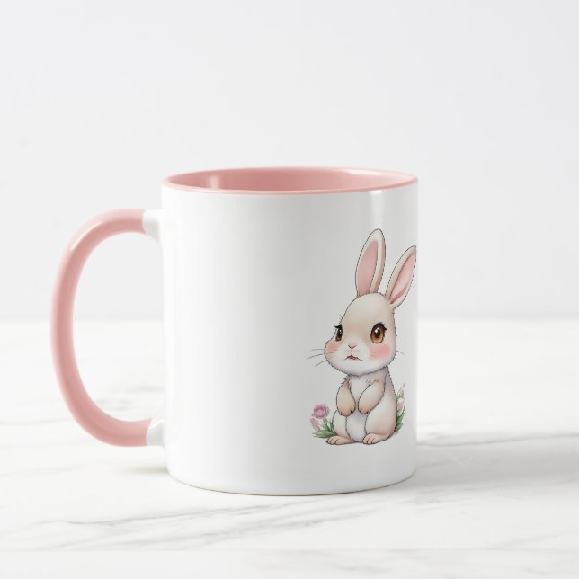 Taza Conejitos de Pascua rosados (Izquierda)