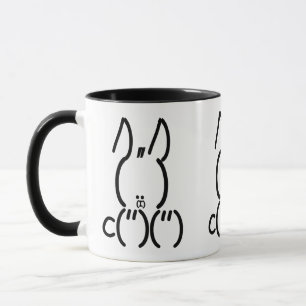 Taza Conejo ASCII