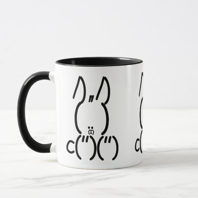 Taza Conejo ASCII (Izquierda)