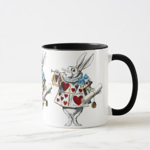 Taza Conejo blanco Alicia Corazones de Maravilla