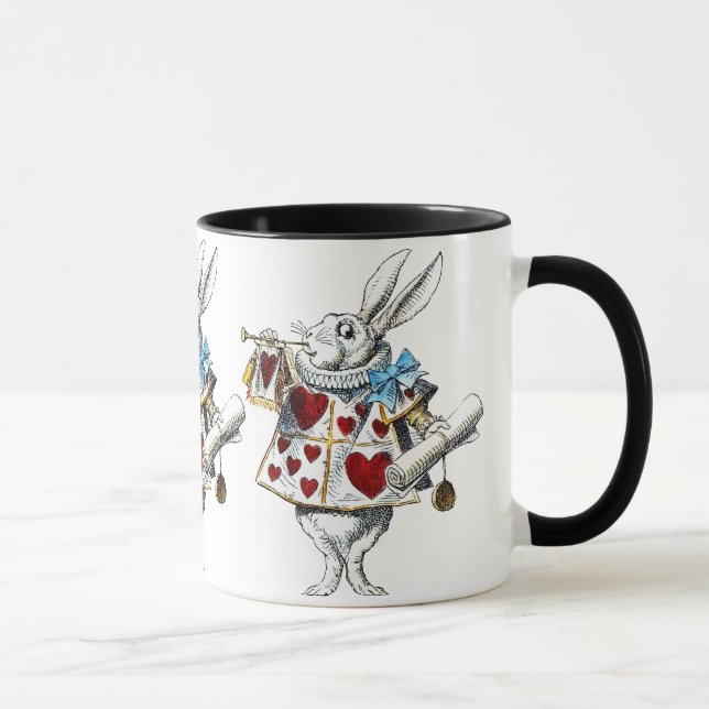 Taza Conejo blanco Alicia Corazones de Maravilla (Derecha)