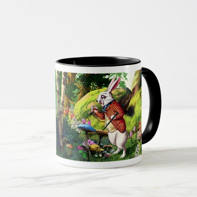 Taza Conejo blanco | "Alicia en el País de las Maravill (Anverso derecho)