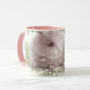 Taza Conejo con flores