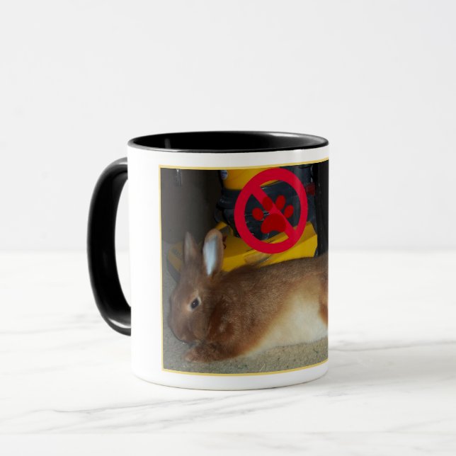 Taza Conejo de conejito de capitán Carrots ningunos (Anverso izquierdo)