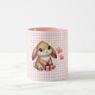 Taza Conejo de conejo El día de San Valentín