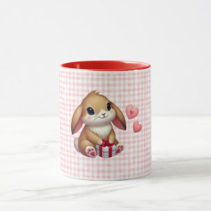 Taza Conejo de conejo El día de San Valentín