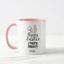 Taza Conejo de Pascua Feliz Regalo Personalizado