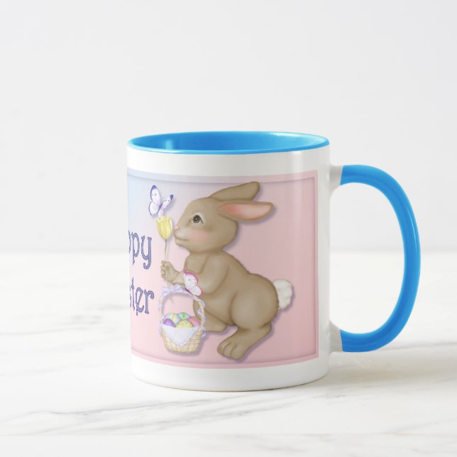 Taza Conejo de Pascua y Mariposa (Derecha)