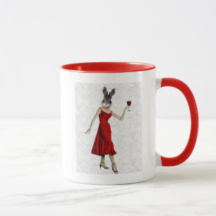 Taza Conejo en el vestido rojo 2