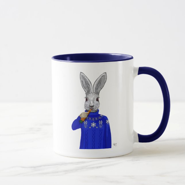 Taza Conejo en suéter 2 (Derecha)