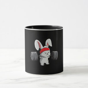 Taza Conejo Gimnasio Bunny Ness Halterofilia Gracioso A