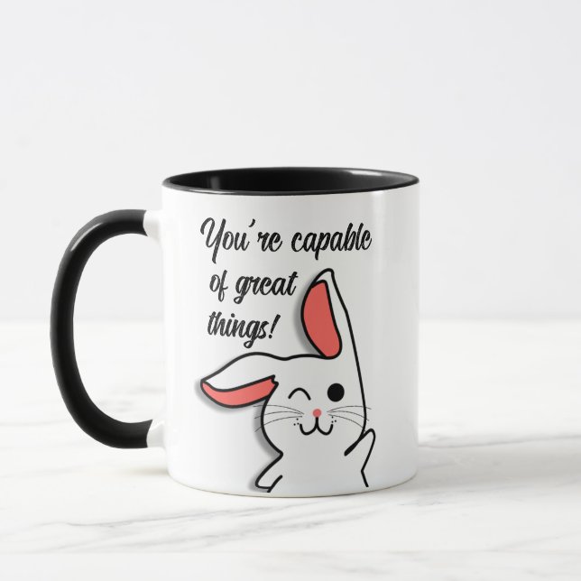 Taza Conejo motivacional (Izquierda)