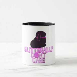 Taza Conejo purpurina no le importa