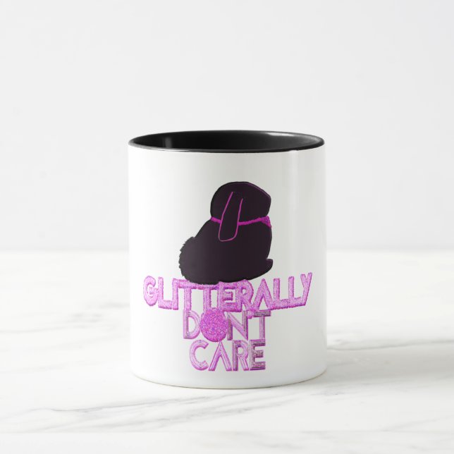 Taza Conejo purpurina no le importa (Centro)