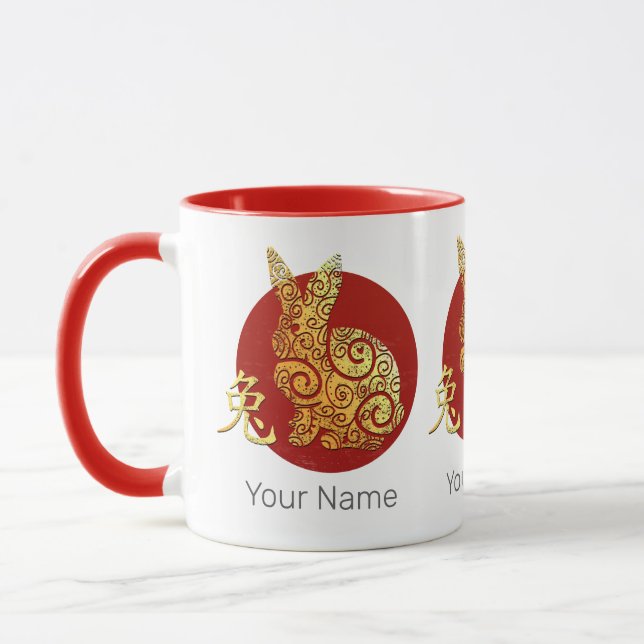 Taza Conejo Rótulo de Constelación de Horóscopo Zodiaco (Izquierda)