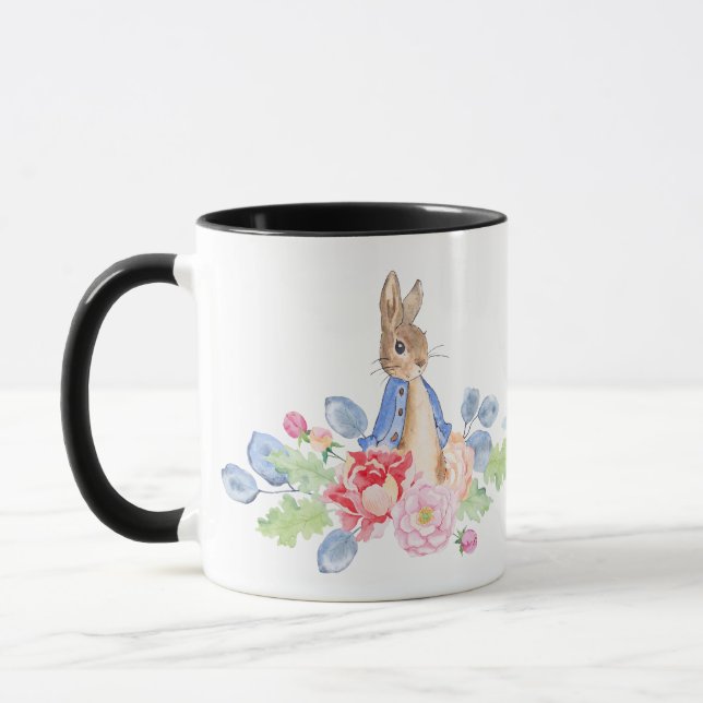 Taza Conejos acuarelas Conejito Café Mugs (Izquierda)