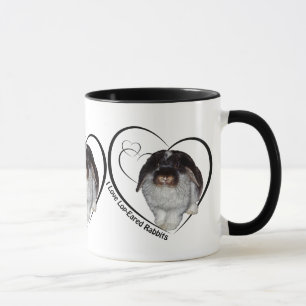 Taza Conejos de Orejitas Caídas Me Encantan
