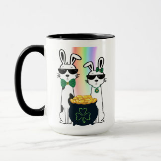 Taza Conejos geniales y olla de oro