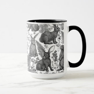 Taza Conejos y flora silvestre2 Mug