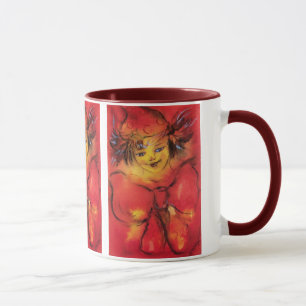 TAZA CONEXIÓN CON RIBBÓN ROJO