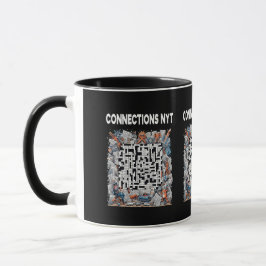 Taza Conexiones de moda Diseño NYT Negro