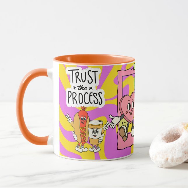 Taza confía en el proceso (Con donut)