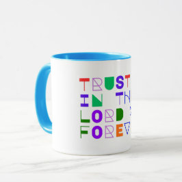 Taza Confía En El Señor Cristiano