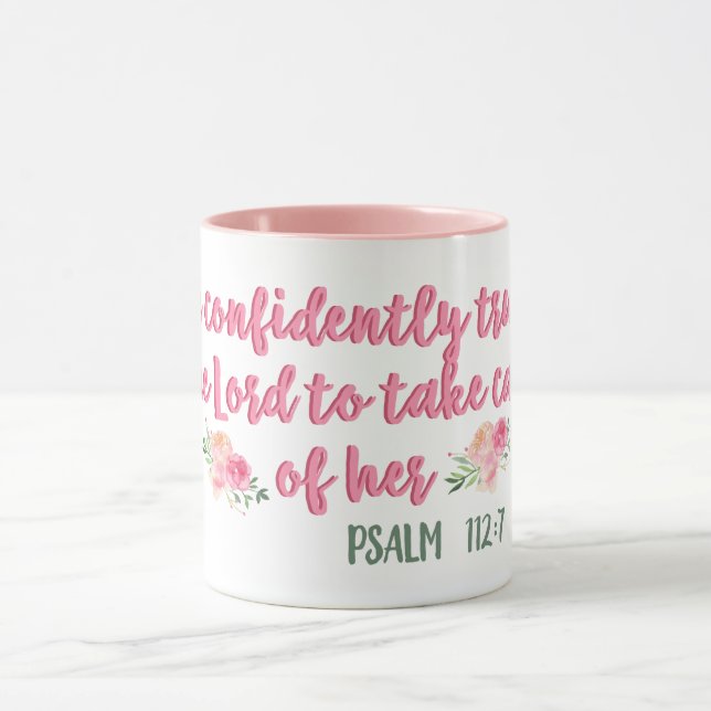 Taza Confía En El Señor // Verso De La Biblia (Centro)