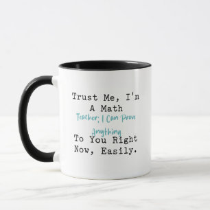 Taza Confía en mí, soy profesor de matemáticas Demues