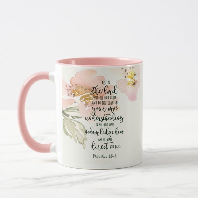 Taza Confianza en la floral del Señor (Izquierda)