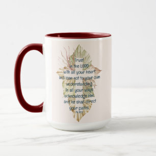 Taza Confiar en el Señor con todas tus Escrituras del C