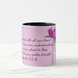 Taza Confiar En El Señor Con Todos Sus Versos De La Bib