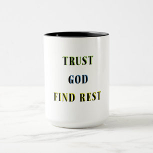 TAZA CONFIAR EN QUE DIOS ENCUENTRE DESCANSO