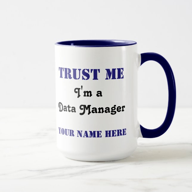 Taza Confíe en al encargado de los datos (Derecha)