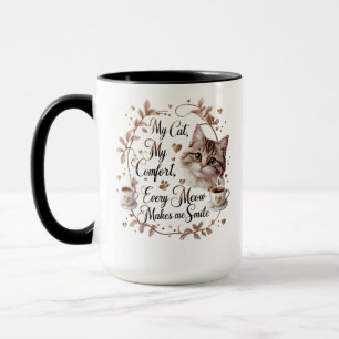 Taza Confort para gato y café Mug - Vibes de otoño Ga
