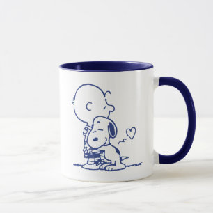 Taza Confort y seguridad   Charlie y Snoopy Hug