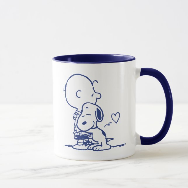 Taza Confort y seguridad | Charlie y Snoopy Hug (Derecha)