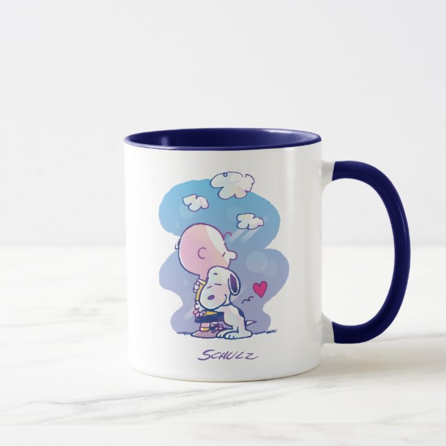 Taza Confort y seguridad | Charlie y Snoopy Hug (Derecha)