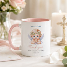 Taza conmemorativa de agradecimiento por el bautiz