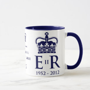 Taza conmemorativa del jubileo de diamante