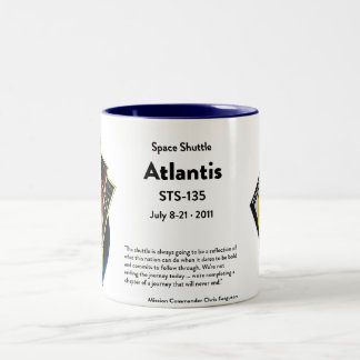 Taza conmemorativa del transbordador espacial